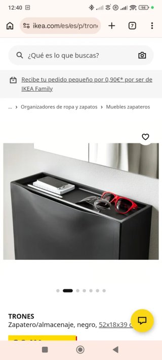 Zapatero Ikea Trones Negro