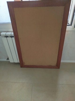 Cuadro muy grande de madera con flores