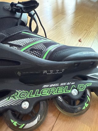 Patines en línea Rollerblade negros y verdes
