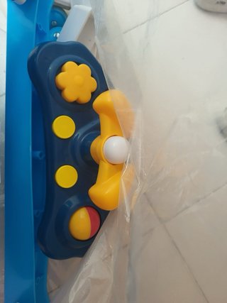Andador Asalvo azul con funda de coches