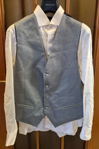 Abito da sposo blu navy completo