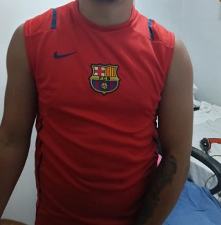 Camiseta sin mangas FC Barcelona Nike Roja