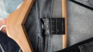 Chaqueta Adidas cremallera gris y negra