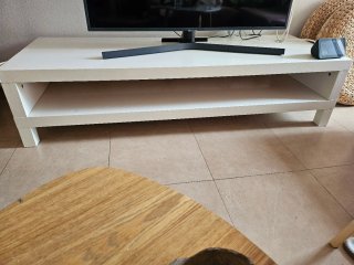 Mesa tv blanca (urge por mudanza)