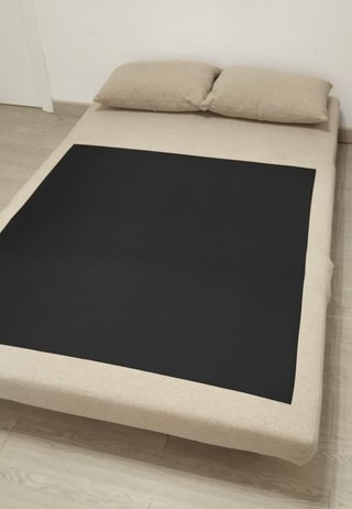 Sofá cama 2 plazas beige