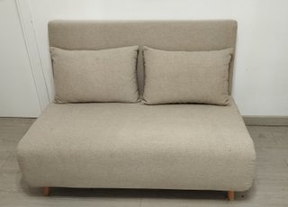 Sofá cama 2 plazas beige