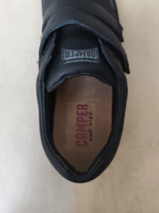 Zapatos Camper niño negros velcro