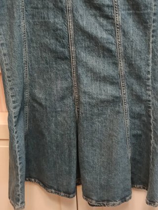 Falda midi vaquera Zara Talla M