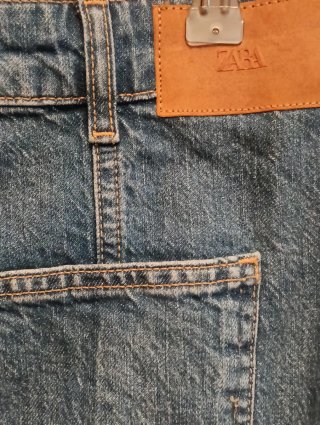 Falda midi vaquera Zara Talla M