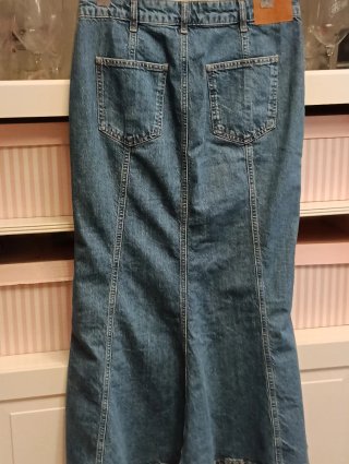 Falda midi vaquera Zara Talla M