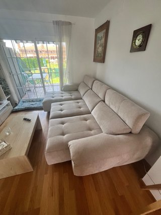 Sofá 3 plazas beige