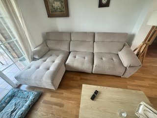 Sofá 3 plazas beige