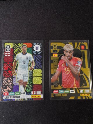 Cartas Lamine Yamal y Bellingham Adrenaline XL