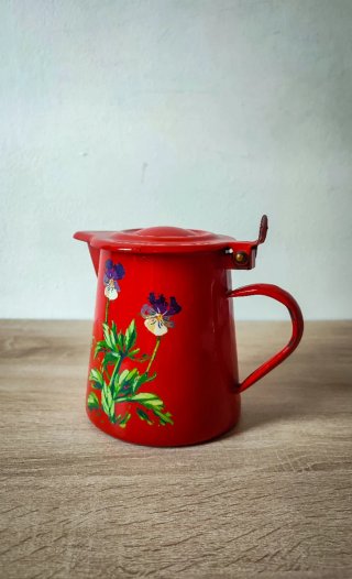 Antica caraffa smaltata vintage Anni '50 Due Leoni