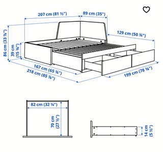 Cama Diván IKEA Blanca