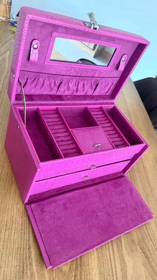 Joyero Grande El Corte Inglés Rosa/Morado