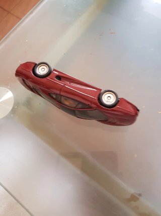 Coche Scalextric Jaguar Rojo Antiguo