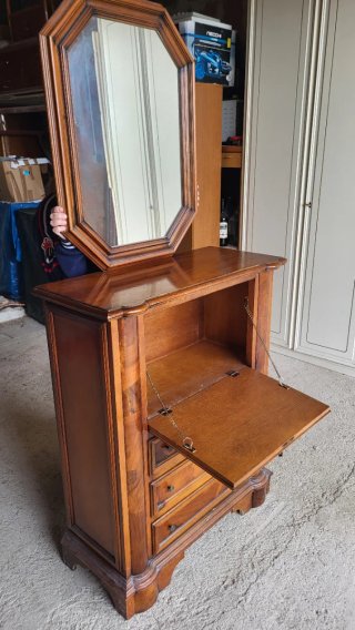 Mobile consolle scrittoio anni 70