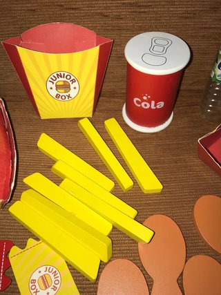 Juego de madera burguer