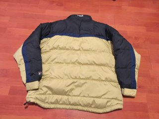 Chaqueta de plumas Fila dorada y azul