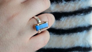 Anillo Plata Labradorita