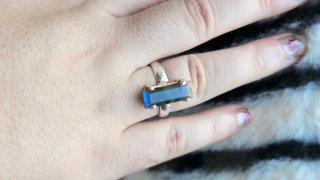 Anillo Plata Labradorita