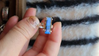 Anillo Plata Labradorita