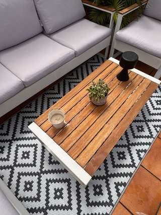 Conjunto Muebles de Jardín Sofá, Sillones y Mesa