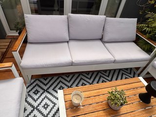 Conjunto Muebles de Jardín Sofá, Sillones y Mesa