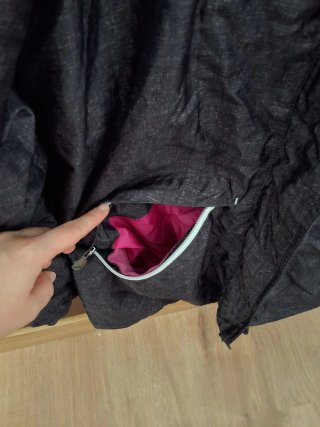 Abrigo impermeable Wed'ze gris y rosa