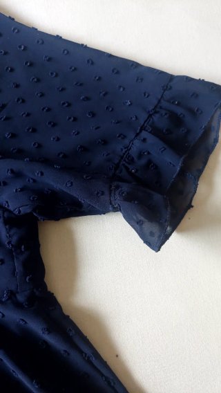 Camisa azul marino bordada plumeti