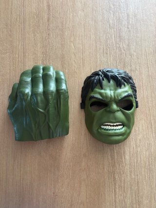 Disfraz Hulk: Máscara y 1 Guante