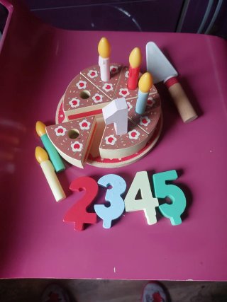 Juego Tarta Cumpleaños con Velas y Números