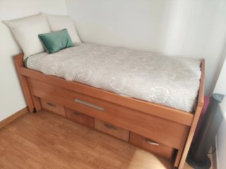 Cama nido de madera con cajones