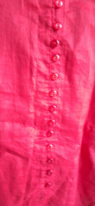Camicia in lino rossa/rosa
