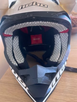 Casco Hebo Blanco y Negro