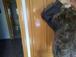 Abrigo de piel vintage