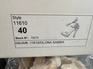 Sandalias de tela tacón verano Talla 40