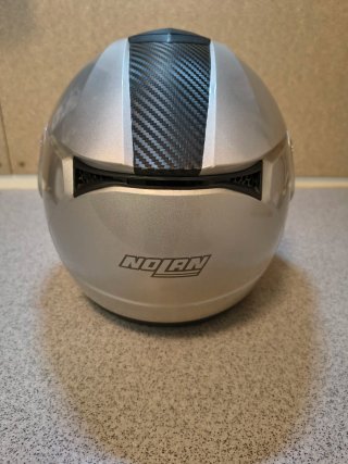 Casco moto modular Nolan N90-2 Plata