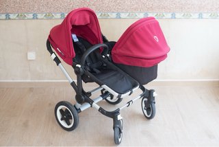 Bugaboo Donkey 2 Silla Paseo y Cuco Rojo
