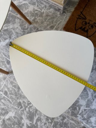 Juego de 2 mesas auxiliares blancas