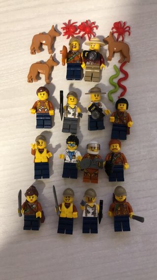 Gran lote Lego Figuras Jungla