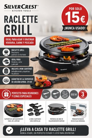Raclette Grill SilverCrest 800W