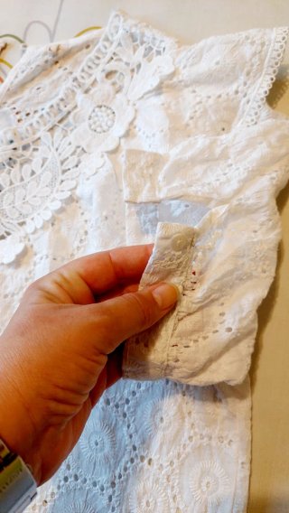 Camisa toquelada blanca