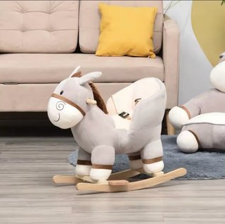 Burro balancín peluche para bebé