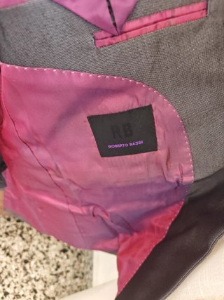Traje de hombre gris