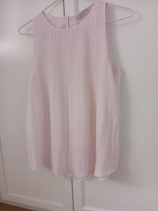 Blusa Stradivarius sin mangas rosa Talla XS