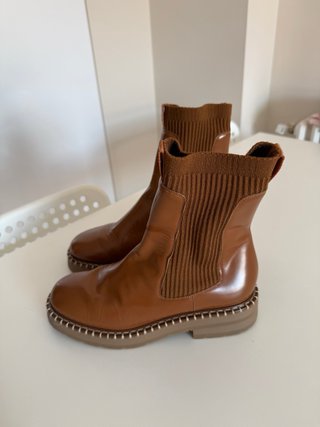 Botines Chloé Piel Marrón Talla 38.5