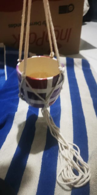 Colgador Macetas macrame