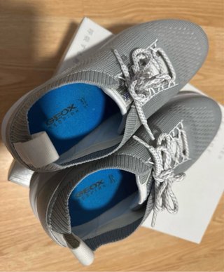 Zapatillas Geox, Talla 39 Gris/Blanco